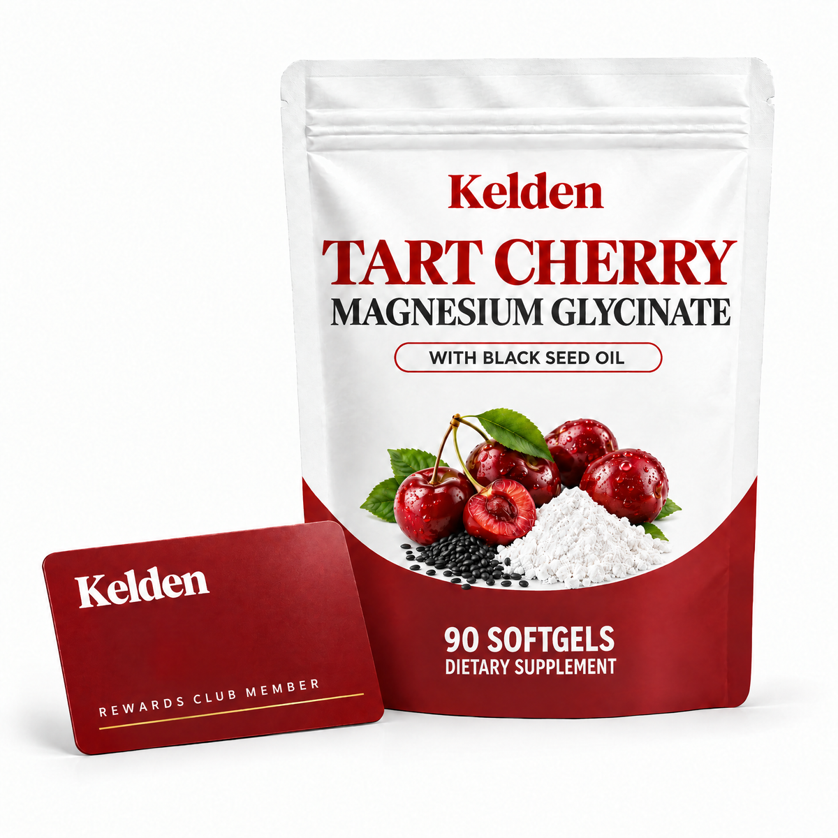 Kelden Rewards Club member card with Kelden pouch